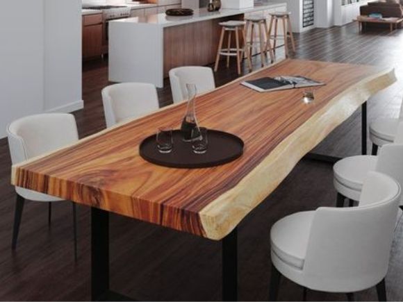 Plateau de table bois exotique