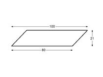 Bardage Chataignier Claire voie 30_ - 21x100 mm